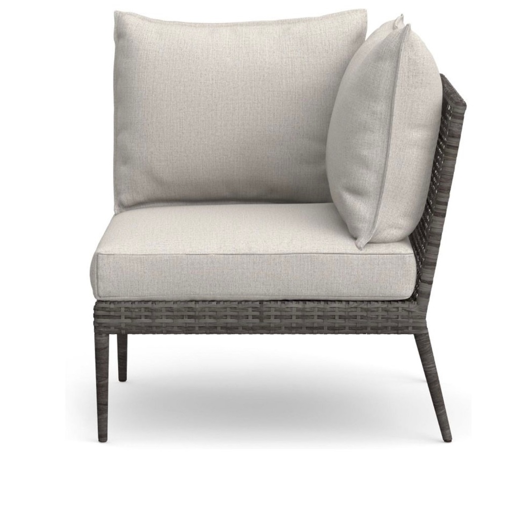 POTTERY BARN CORNER CHAIR CAMMERAY OUTDOOR CUSHIONS SLIPCOVER REPLACEMENT ONLY